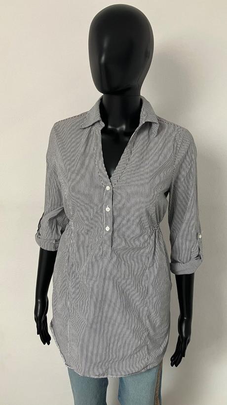 Čiernobiela pásikavá košeľa c&a (s), c&a,s