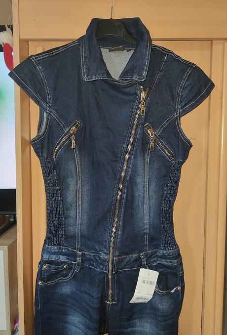 Dámsky riflový overal denim blue, denim,m