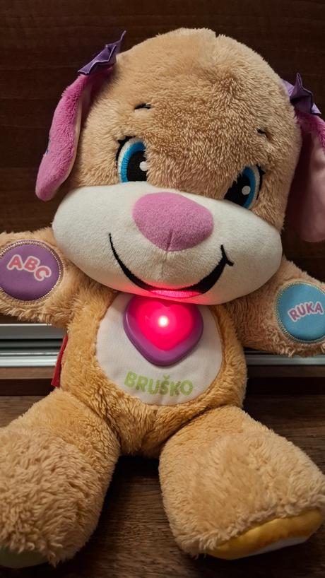 Hovoriaci psík značky fisher price, 