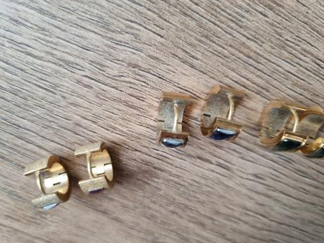 3x náušnice s kamienkami - bižutéria, 