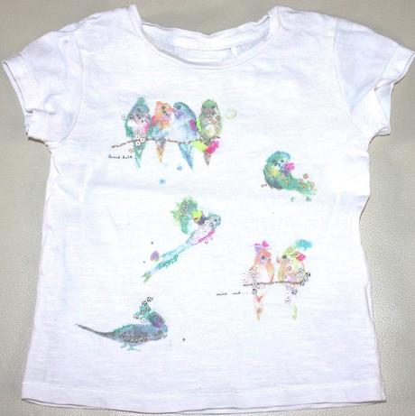 80 next tricko s papagajmi,9-12 mes., next,80