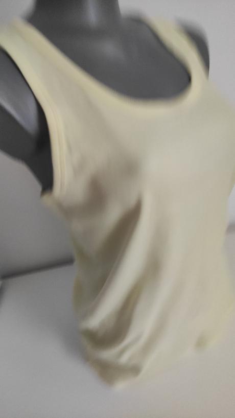 Dámske upletove žlte tielko, l