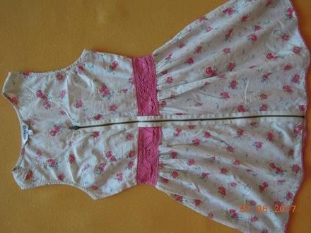Letné šaty na zips (134/140), 134