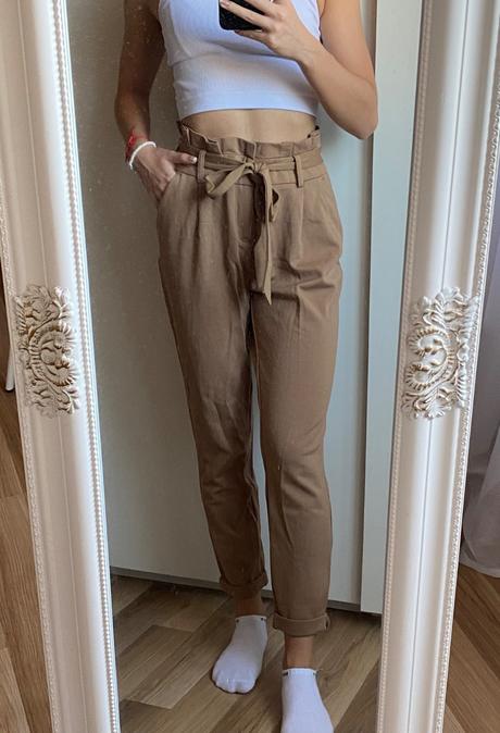 Hnedé nohavice, only,xs