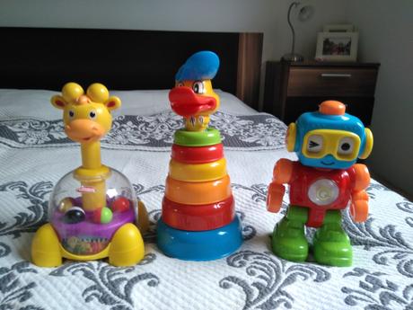 Žirafa kolotoč,vkladačka a robot pre malé deti, 