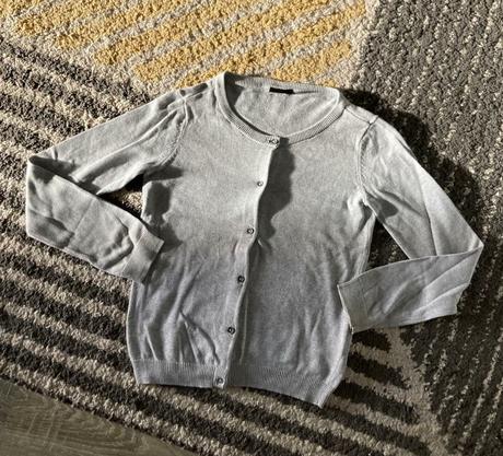 Sivý svetrík 146/152, takko,146