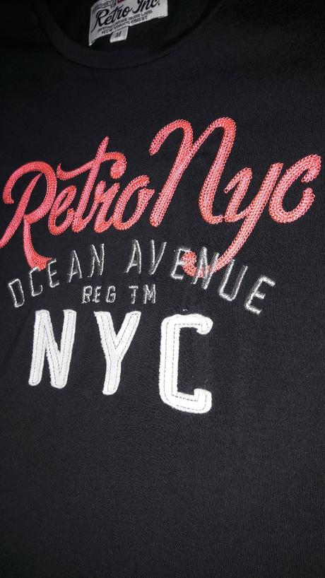 Tricko retro jeans, m