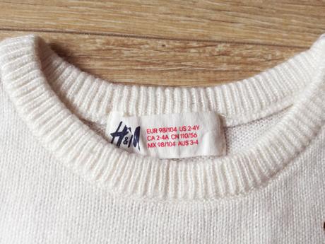 Svetrík (takmer nenosený), h&m,92