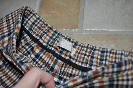 Kockované sukňové šortky, skort, zara,140