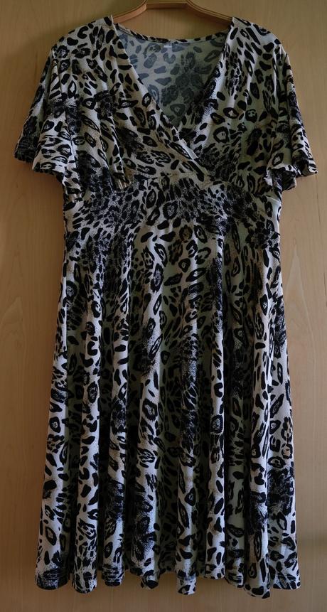 Úpletové šaty leopard, 40