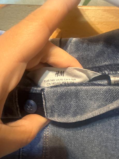 Denim nohavice h&m, h&m,140