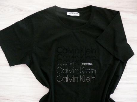Nové čierne tričko l-xl, calvin klein,l