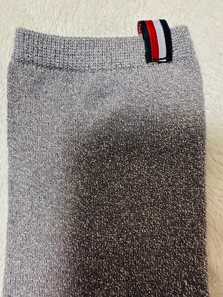 Sivé ponožky so striebornou niťou, 39 / 40