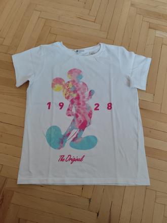 Tričko mickey mouse 146/153, h&m,146