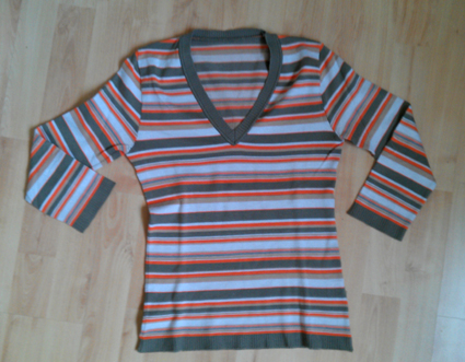 Pásikavý pulovrík, s