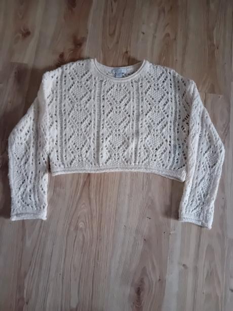 Krátky oversize sveter, amisu,s