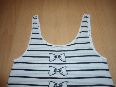 Cierno-biele letne tricko, h&m,s