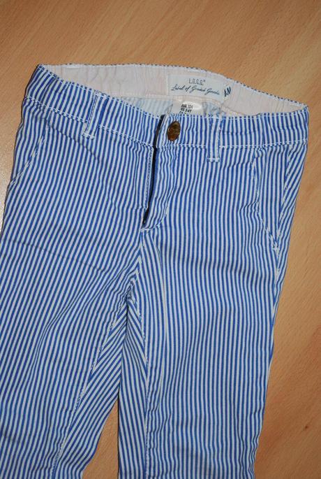 Pásikavé nohavice, h&m,104