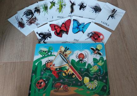Melissa & doug magn. drevená hra chytanie hmyzov,