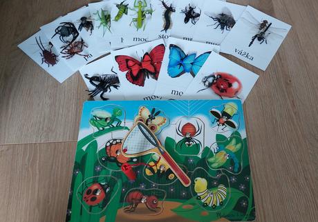 Melissa & doug magn. drevená hra chytanie hmyzov, 