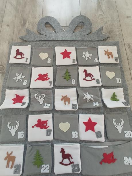 Adventný kalendár látkový, 