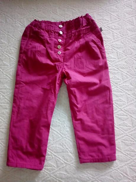 Ružové podšité nohavice, baby,86