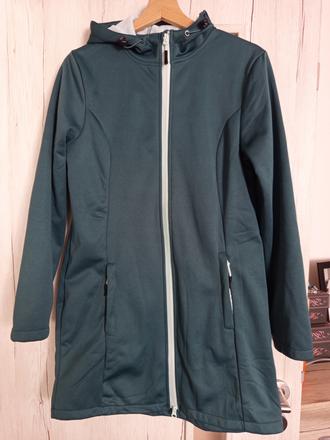 Dlhší softshellový kabát, s