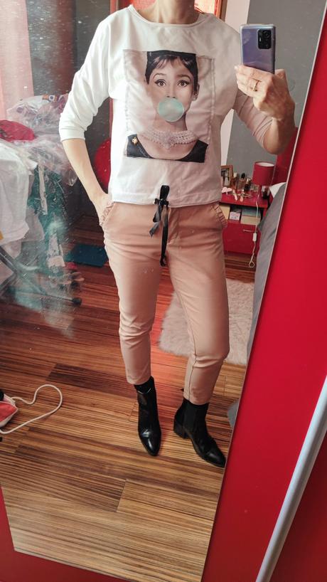 Mikina s 3/4 rukavmi, s