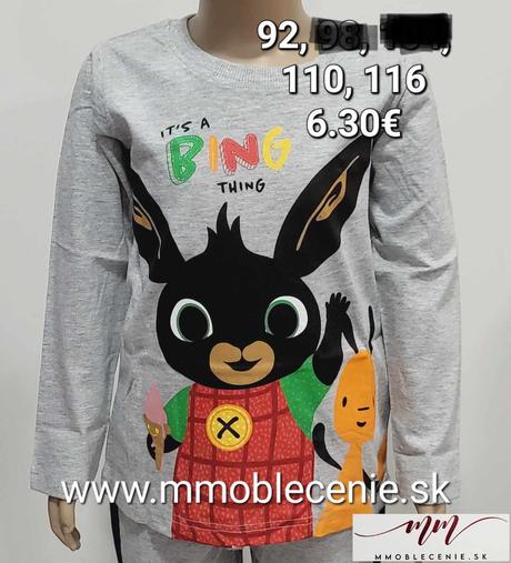 Tričko bing, disney,92 / 110 / 116