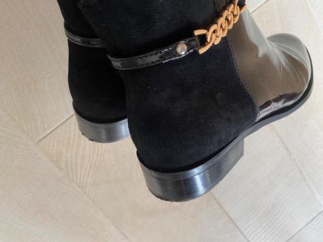 Celokožené členkové topánky venetti, 36