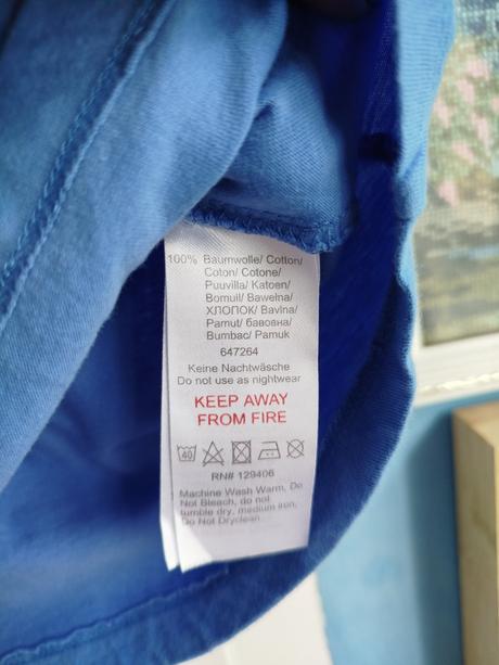 Modrý top 140/146, bonprix,140