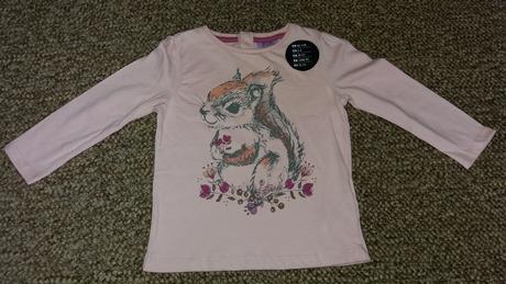 Pekné nenosené tričko s veveričkou, f&f,80