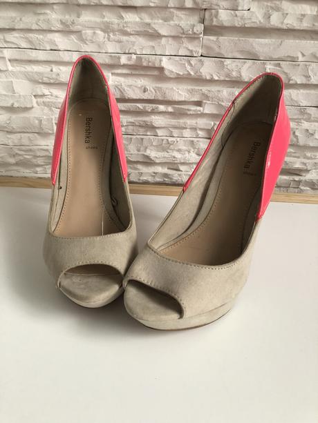 Bežovo ružové lodičky bershka, bershka,37