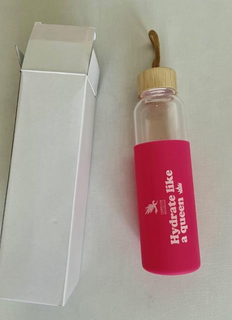 Fľaša na vodu"queen" - sklenená 500 ml., 