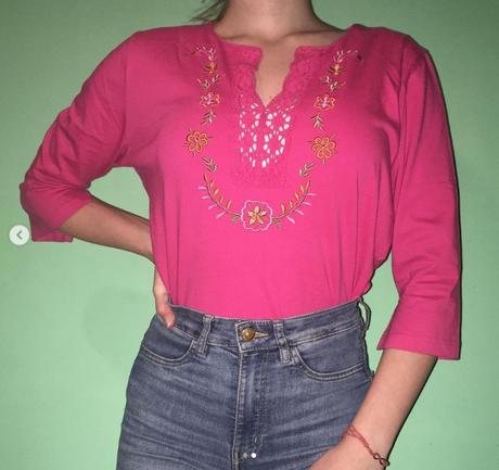 Krasna tunika, tricko s dlhym rukavom, magnet,m