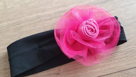 Látková čelenka s honosnou mašlou, 