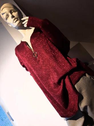 Pulóver s trbliet priadzou, l