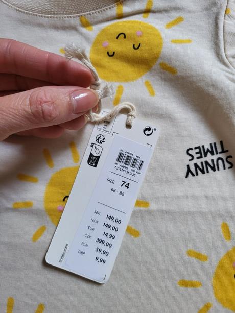 Lindex 74 tričko, 68–80