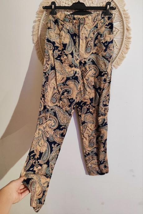 Vzorované nohavice, s