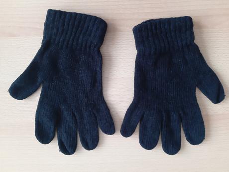 Dámske čierne rukavice, xl