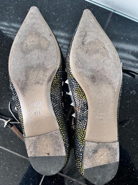 Valentino gavarani full crystals balerinas 39.5, 39