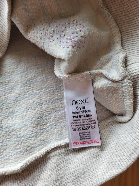 Mikina unicorn od next 116 na 6 rokov, next,116