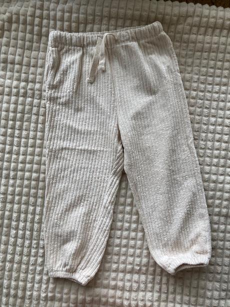 Menčestrové nohavice, h&m,92