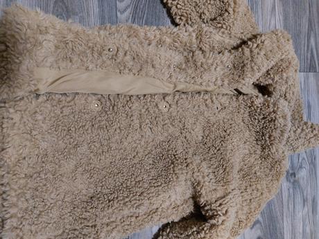 Plyšový kabát, h&m,110