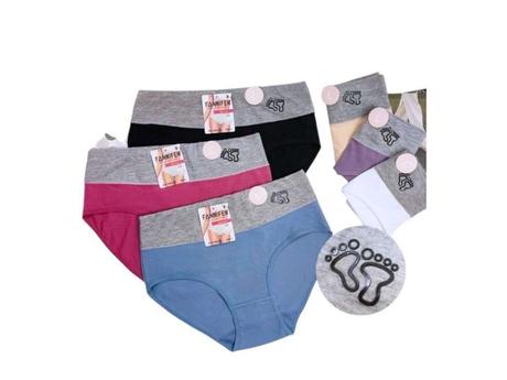 Dámske bavlnené nohavičky s vysokým pásom, 4xl - xxxl