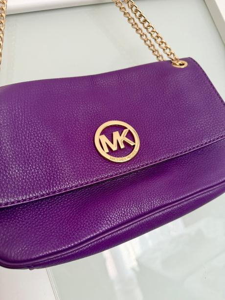 Fialová kabelka michael kors, michael kors