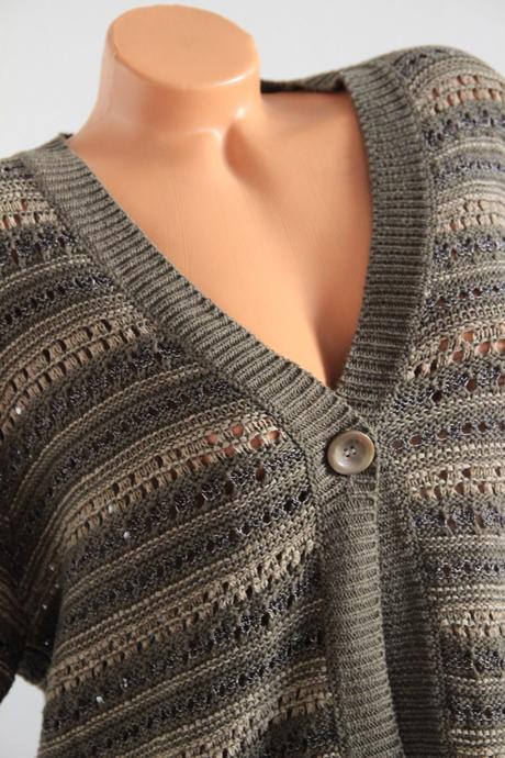 Vintage pletený kardigan, xl, xl