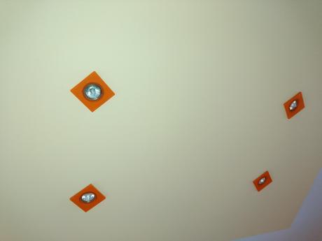 6 ks oranžove objímky na bodové svetlá, 