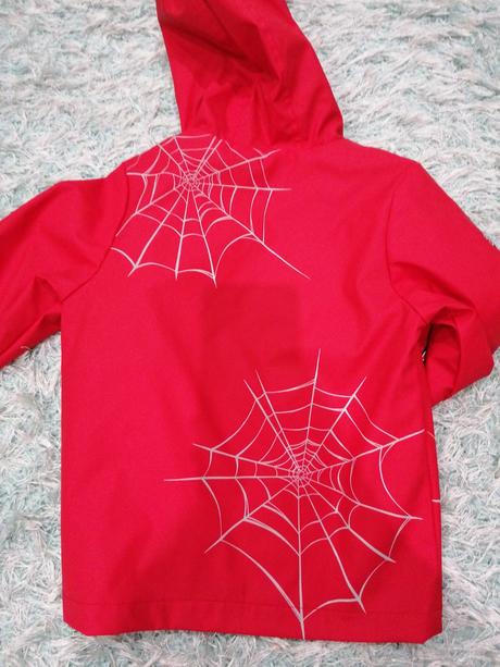 F&f pogumovaný kabát 98 spiderman, f&f,98