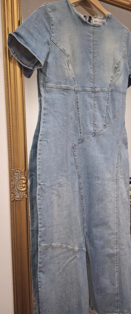 Riflové šaty zara m/l, zara,l